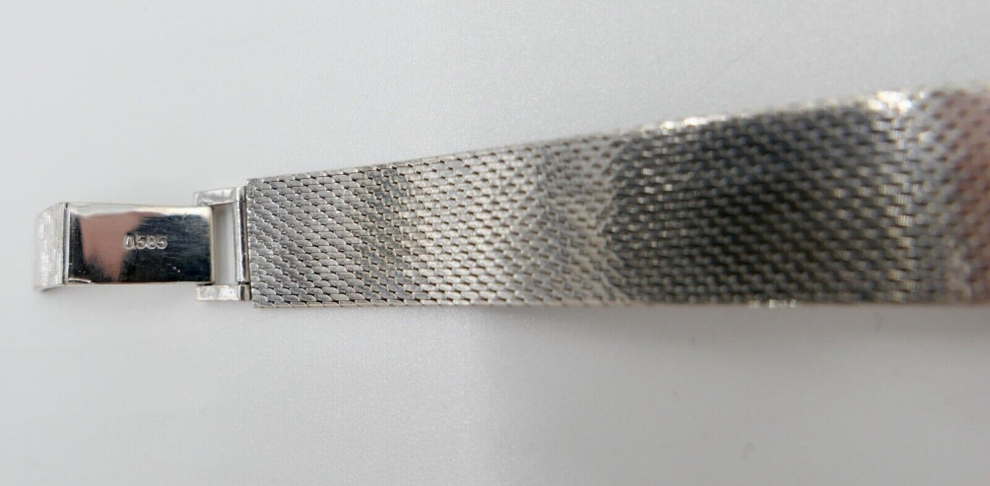 Elegante LAYKA Weißgold Damenuhr 1,32 Ctw mit 24 Brillanten 585 14K - Antikhandel-Stuttgart