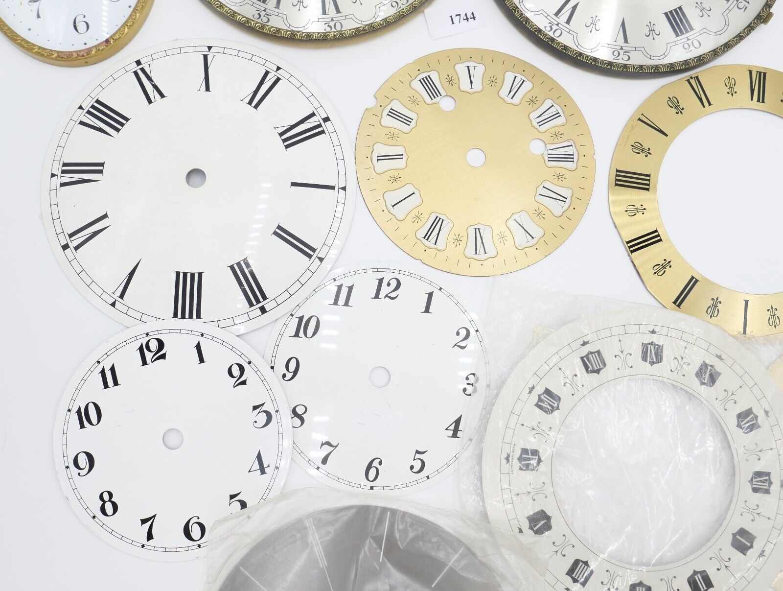 NEU Posten Uhrmacherauflösung Zifferblatt Ersatzteile Aluminium Messing Kaminuhr - Antikhandel-Stuttgart