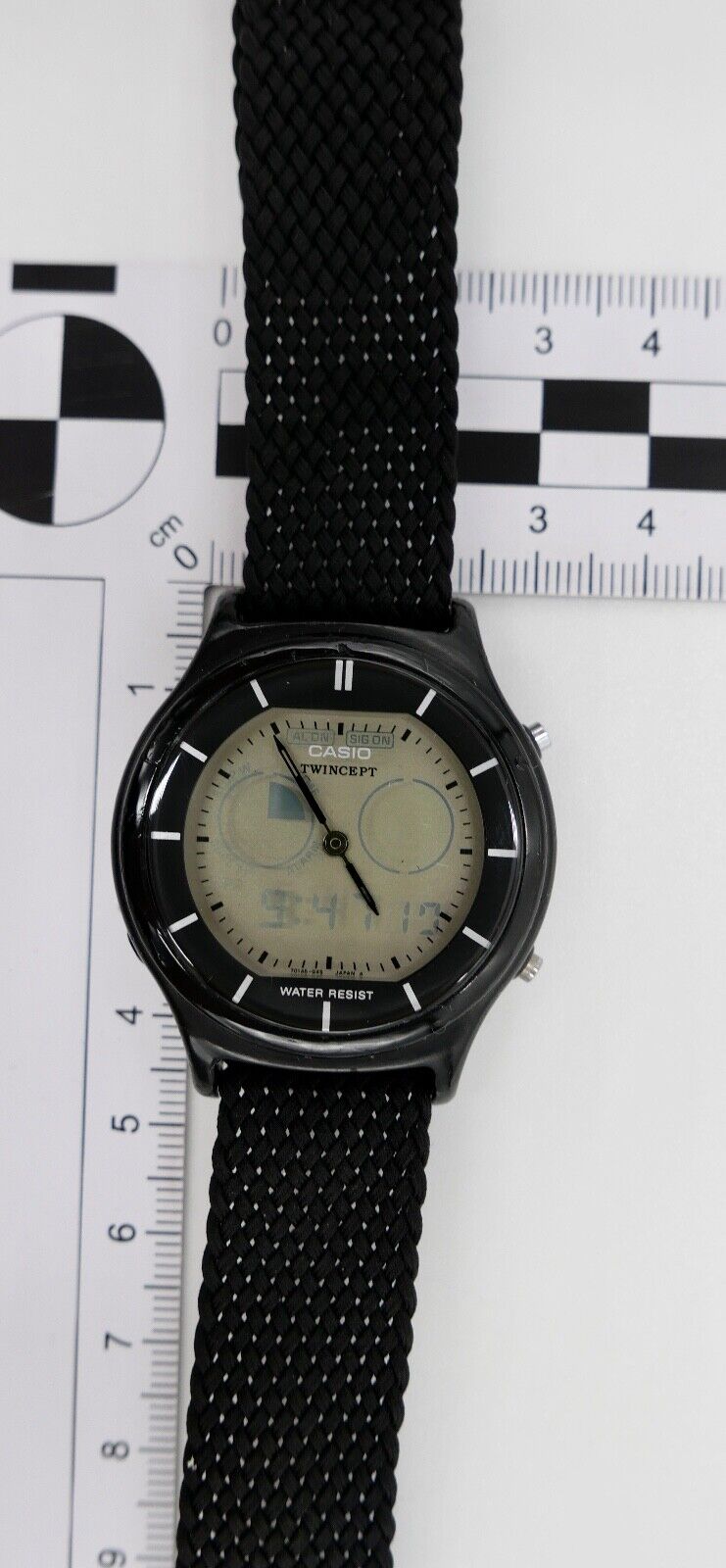 Casio 1358 AQX-11 TWINCEPT Armbanduhr 1990er Jahre Analog & Digital - Antikhandel-Stuttgart