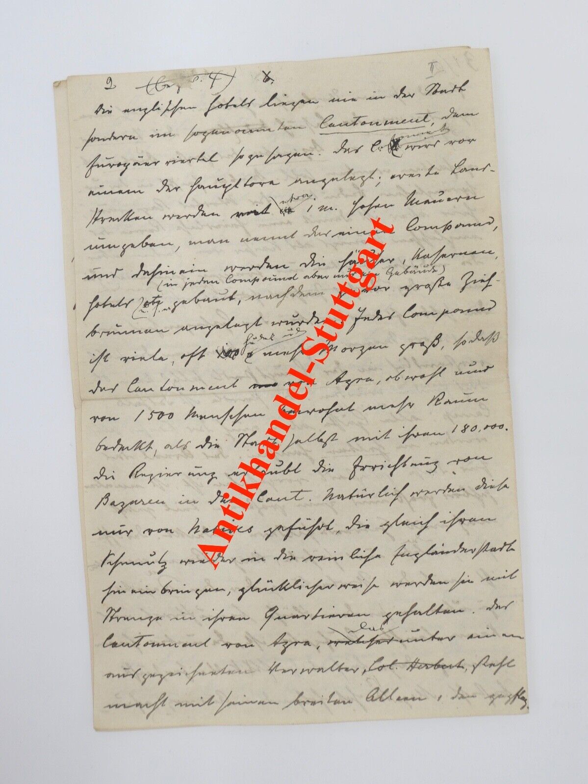 Alte Brief Telegramm Bericht " THE CECIL HOTEL AGRA DELHI & SIMLA " 1916 INDIEN - Antikhandel-Stuttgart