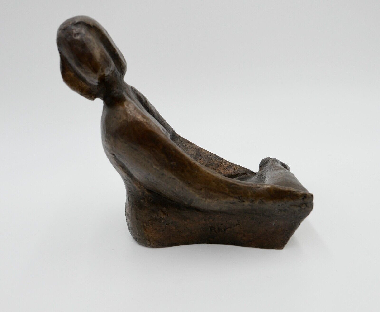 Bronze Figur Skulptur " Guss Barth Rinteln RN Dr. Roland Niedner 13x12 cm - Antikhandel-Stuttgart