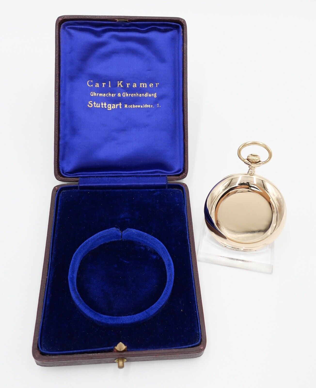 GP Girard Perregaux Taschenuhr 585 / 14K GOLD 51 mm Savonette inkl. Box - Antikhandel-Stuttgart