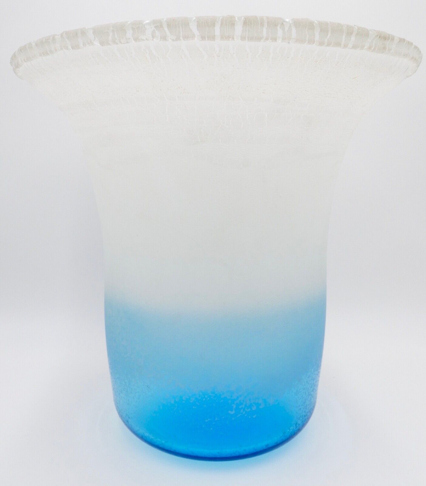 1980er Jahre ALFREDO BARBINI XL 7 Kg Vase Bodenvase signiert Murano Glas - Antikhandel-Stuttgart