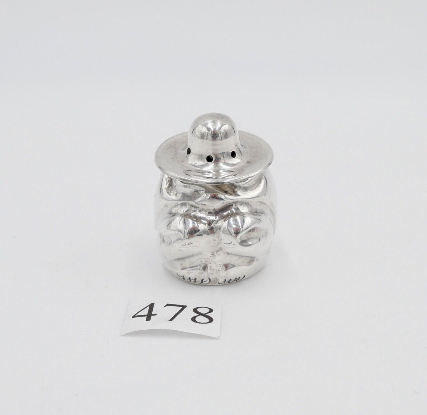 Mexico Silber Salz pfeffer Streuer Azteken - Antikhandel-Stuttgart