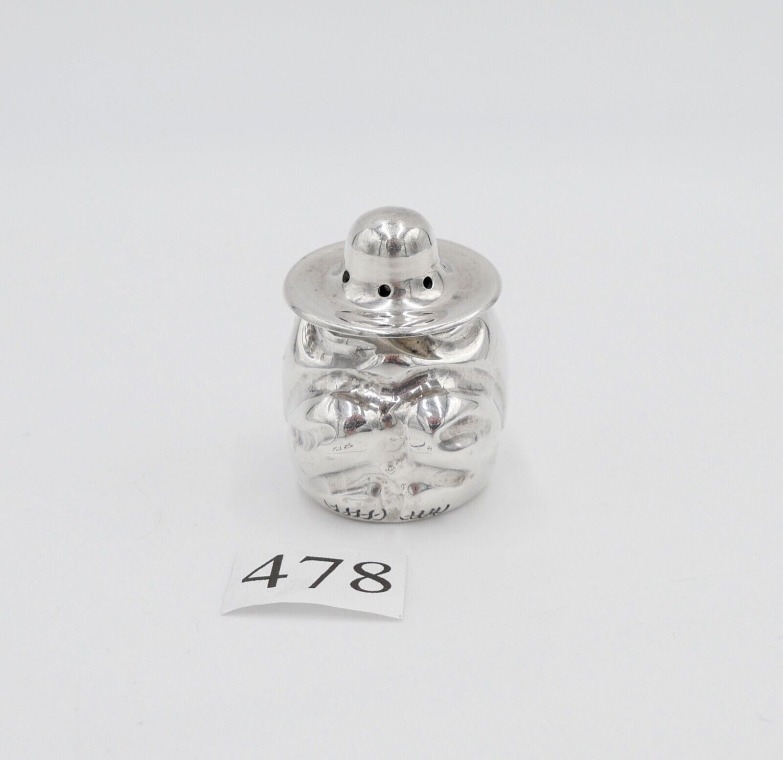 Mexico Silber Salz pfeffer Streuer Azteken - Antikhandel-Stuttgart