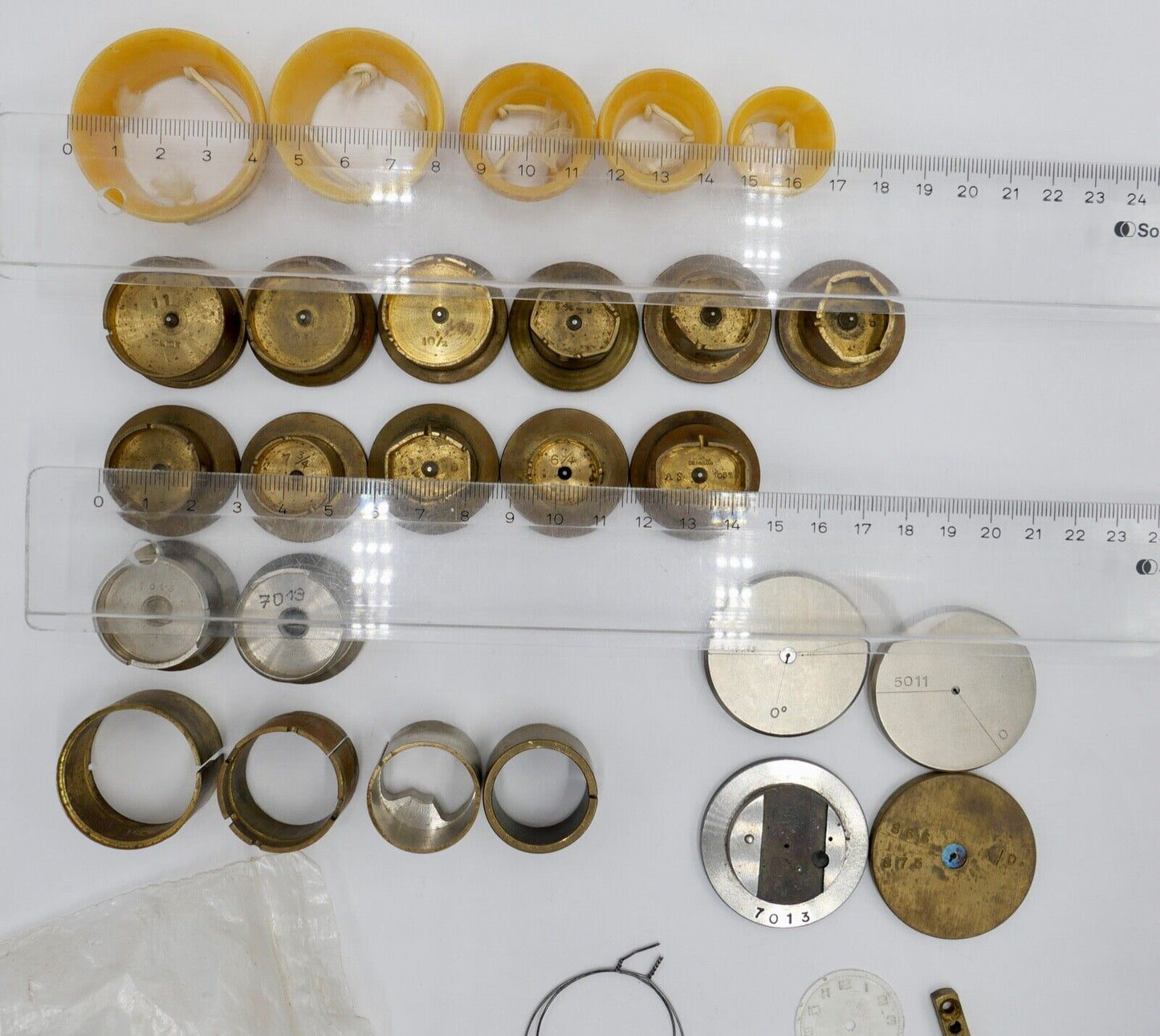 KOVOLUT BERGEON SLICK Uhrmacherauflösung alt Uhrwerkhalter diverses Zubehör - Antikhandel-Stuttgart