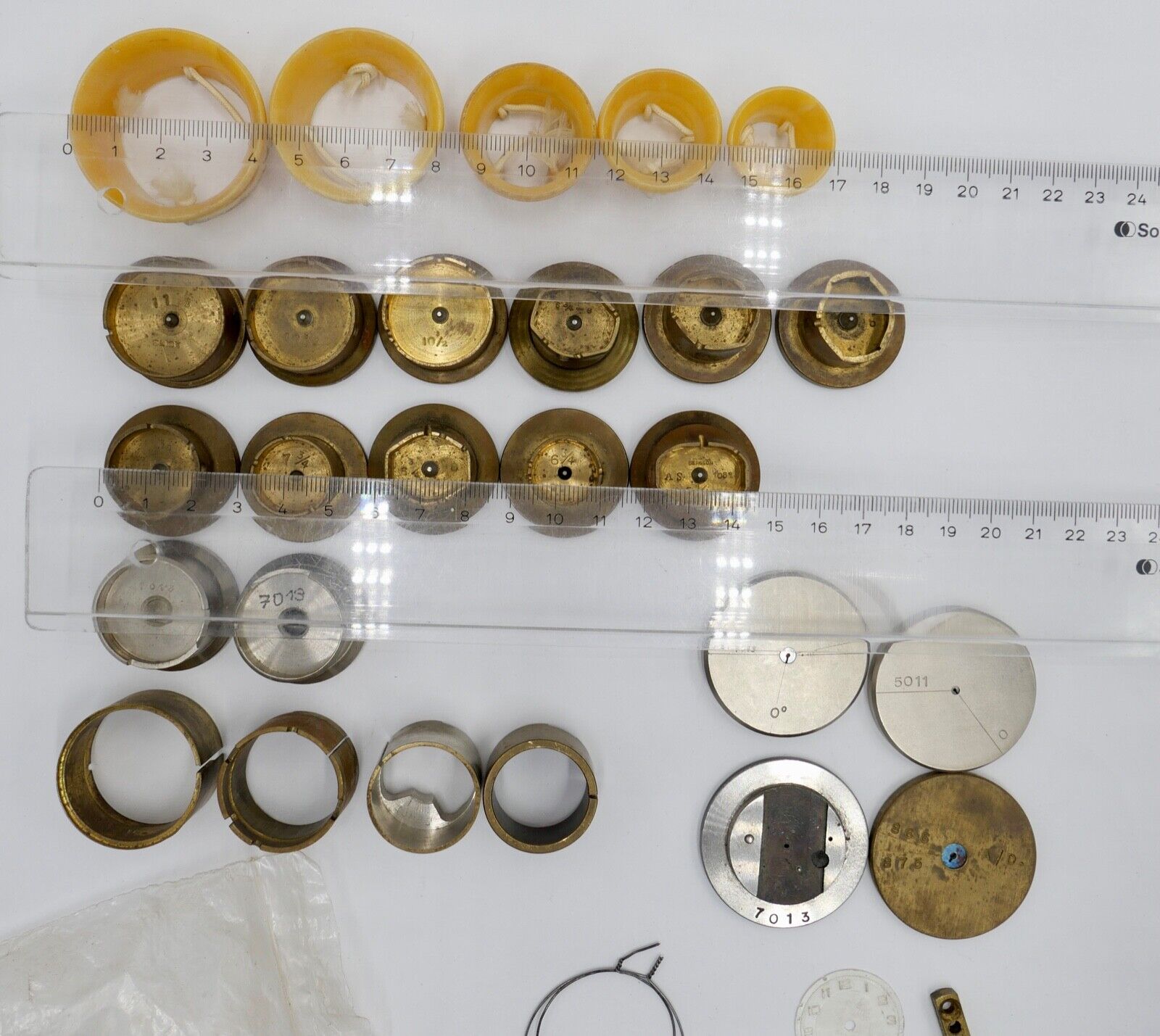 KOVOLUT BERGEON SLICK Uhrmacherauflösung alt Uhrwerkhalter diverses Zubehör - Antikhandel-Stuttgart