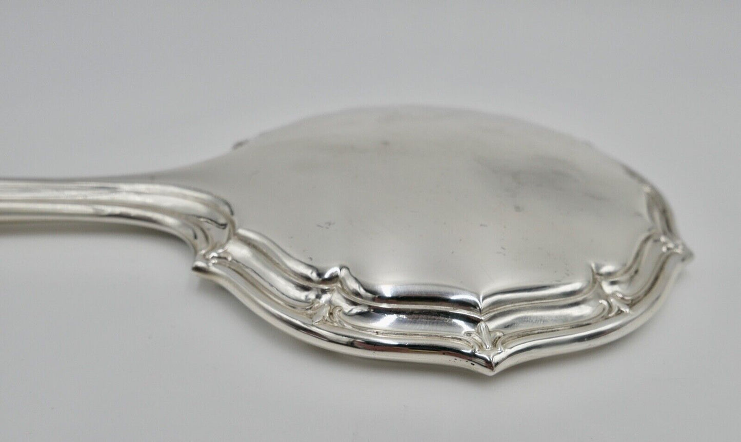 Alter G+K 925 Silber Handspiegel Ø 12,3cm GK NEUwertig - Antikhandel-Stuttgart