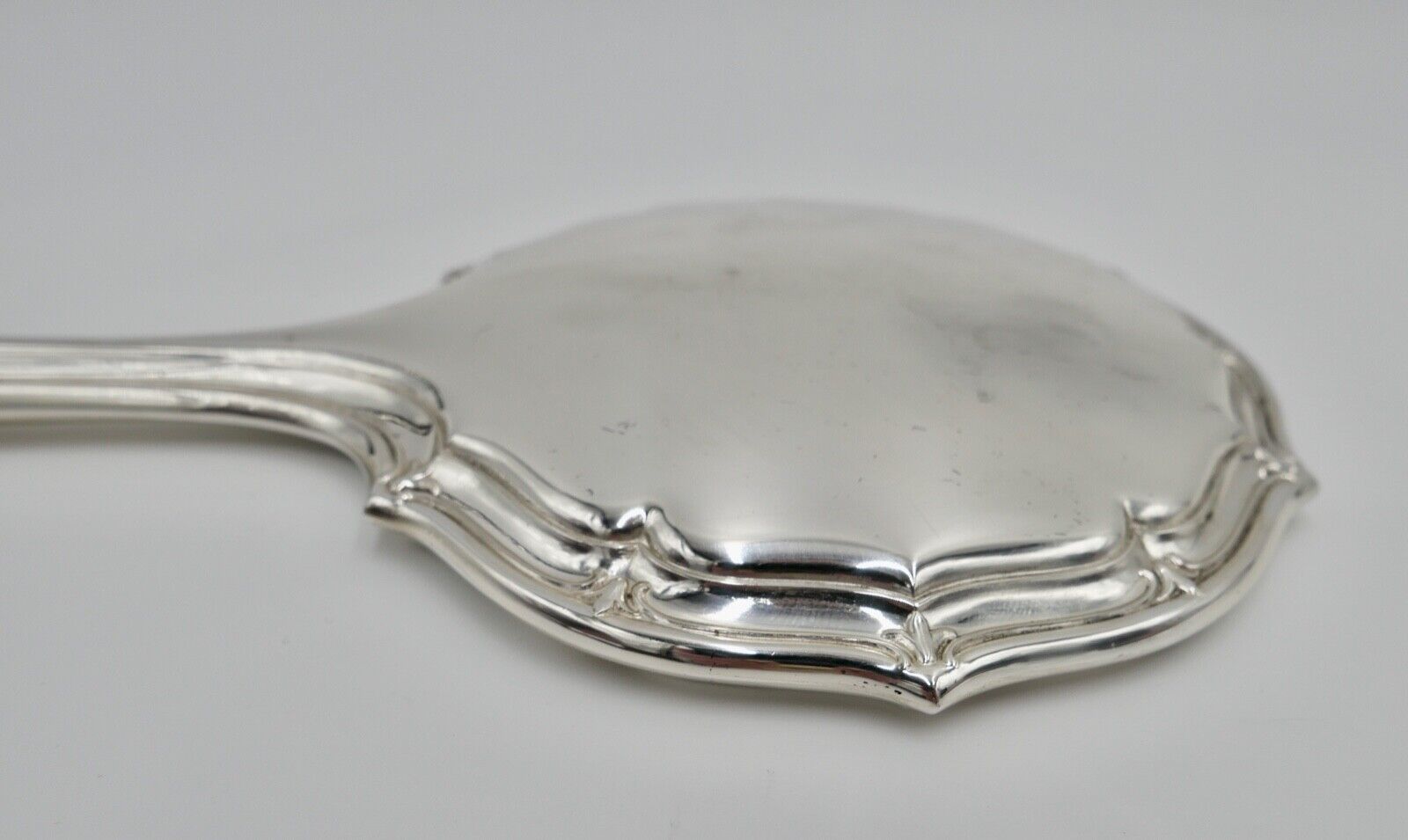 Alter G+K 925 Silber Handspiegel Ø 12,3cm GK NEUwertig - Antikhandel-Stuttgart