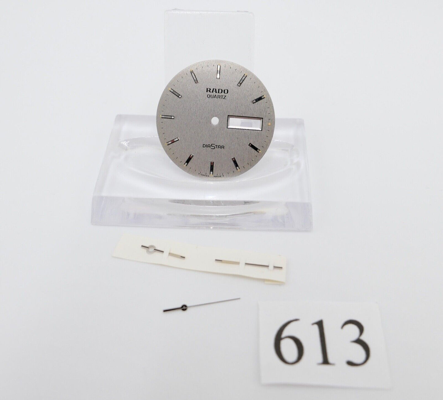 RADO Diastar Quartz Zifferblatt Zeiger silber Ø 27 mm für Ref. 114.0164.3 - Antikhandel-Stuttgart