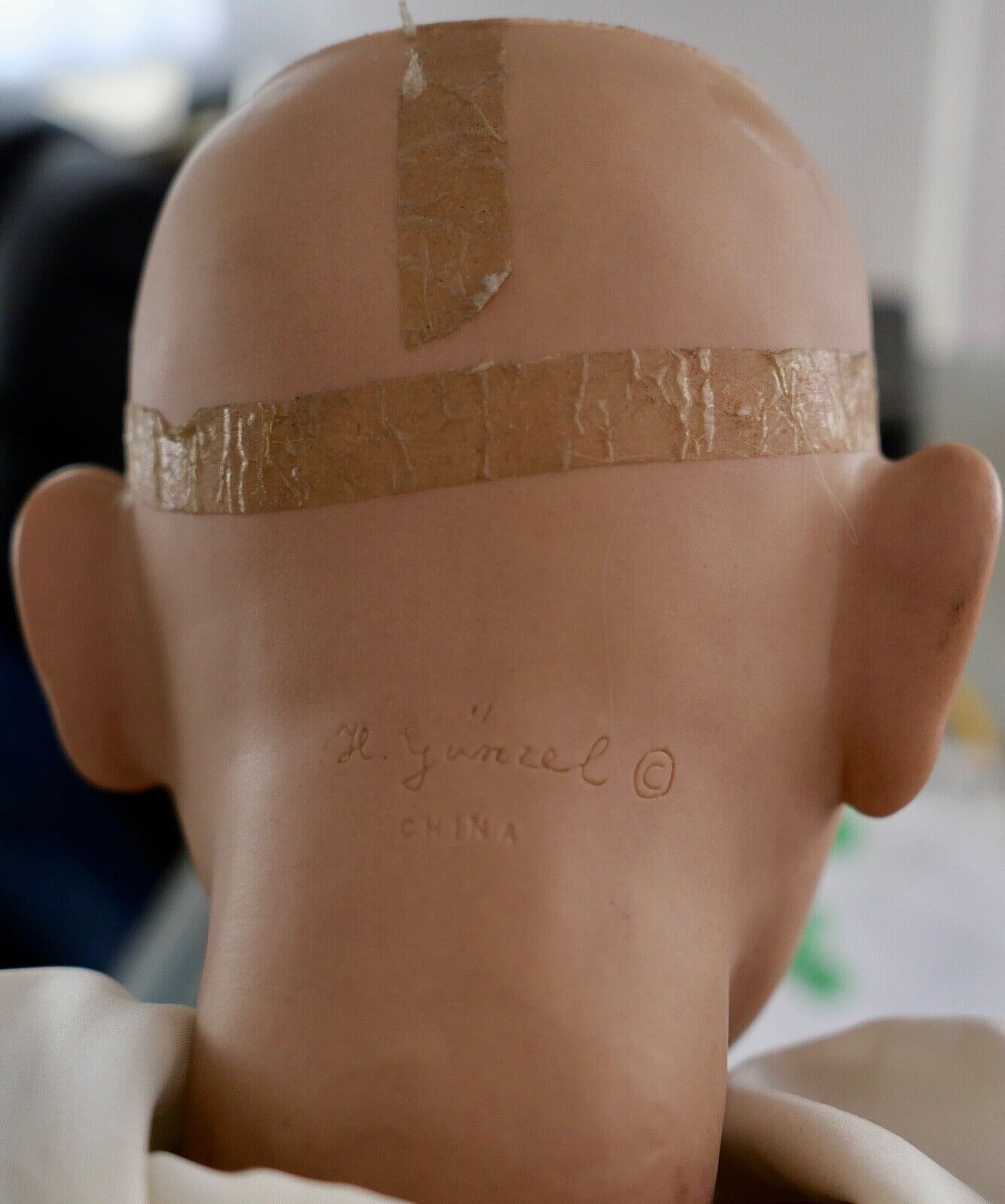 Alte Hildegard Günzel Vinyl Puppe China 75 cm Mädchen ( WERA ) - Antikhandel-Stuttgart