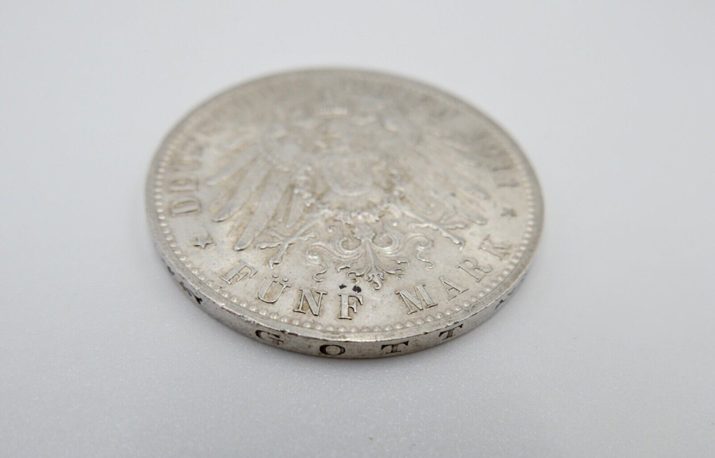 Bayern 5 Mark 1911 D J.50 Jäger Prinzregent Luitpold 90. Geburtstag Silber - Antikhandel-Stuttgart