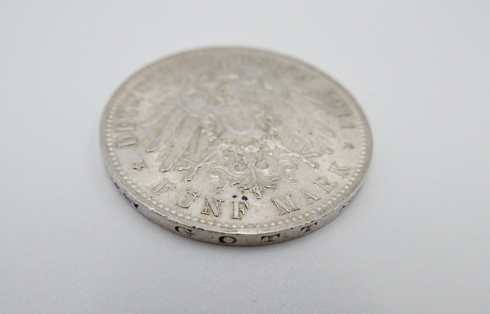 Bayern 5 Mark 1911 D J.50 Jäger Prinzregent Luitpold 90. Geburtstag Silber - Antikhandel-Stuttgart