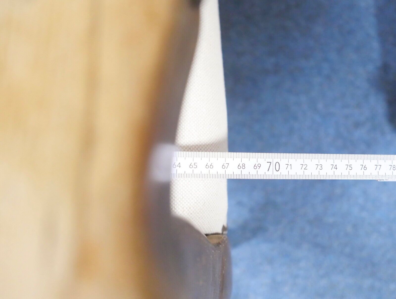 antik Ohrenbackensessel um 1860 Stuhl Sessel Eiche creme - Antikhandel-Stuttgart