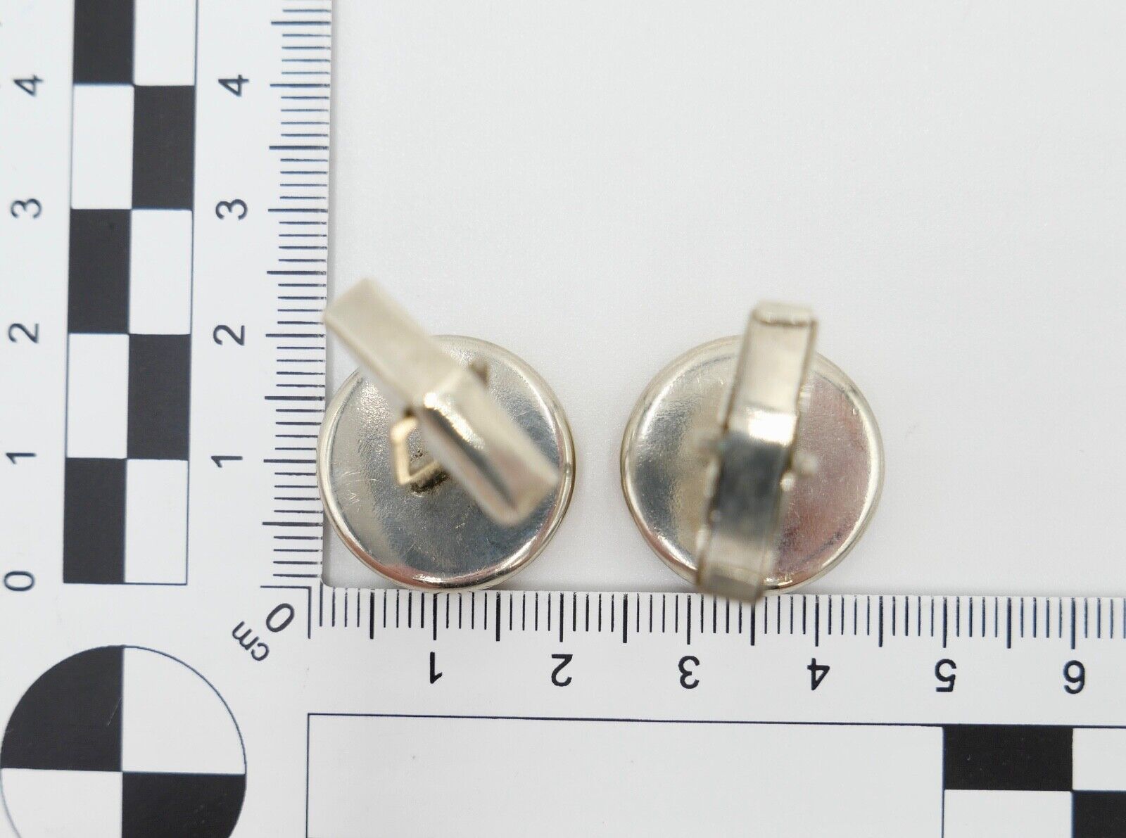 Pärchen alte Bernstein butterscotch Manschettenknöpfe Ø 20mm - Antikhandel-Stuttgart