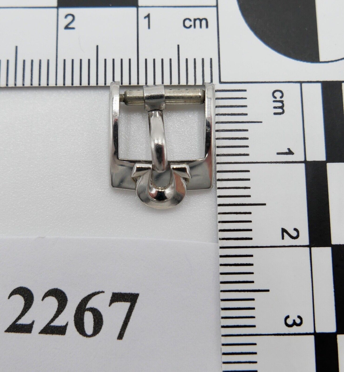 ORIGINAL alte OMEGA Dornschließe EDELSTAHL Armbanduhr 10mm CLASP BUCKLE PAT BVT - Antikhandel-Stuttgart