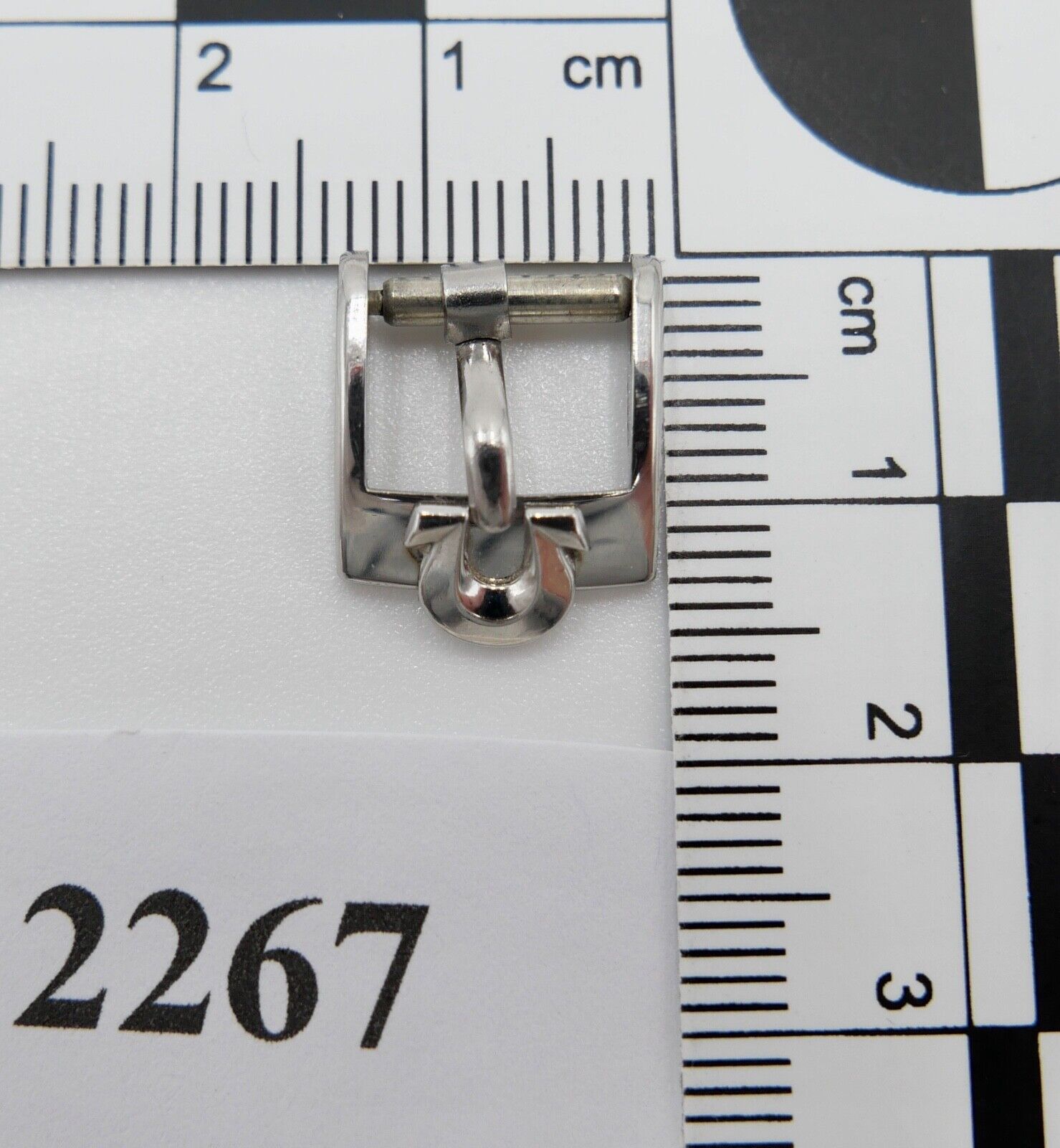 ORIGINAL alte OMEGA Dornschließe EDELSTAHL Armbanduhr 10mm CLASP BUCKLE PAT BVT - Antikhandel-Stuttgart