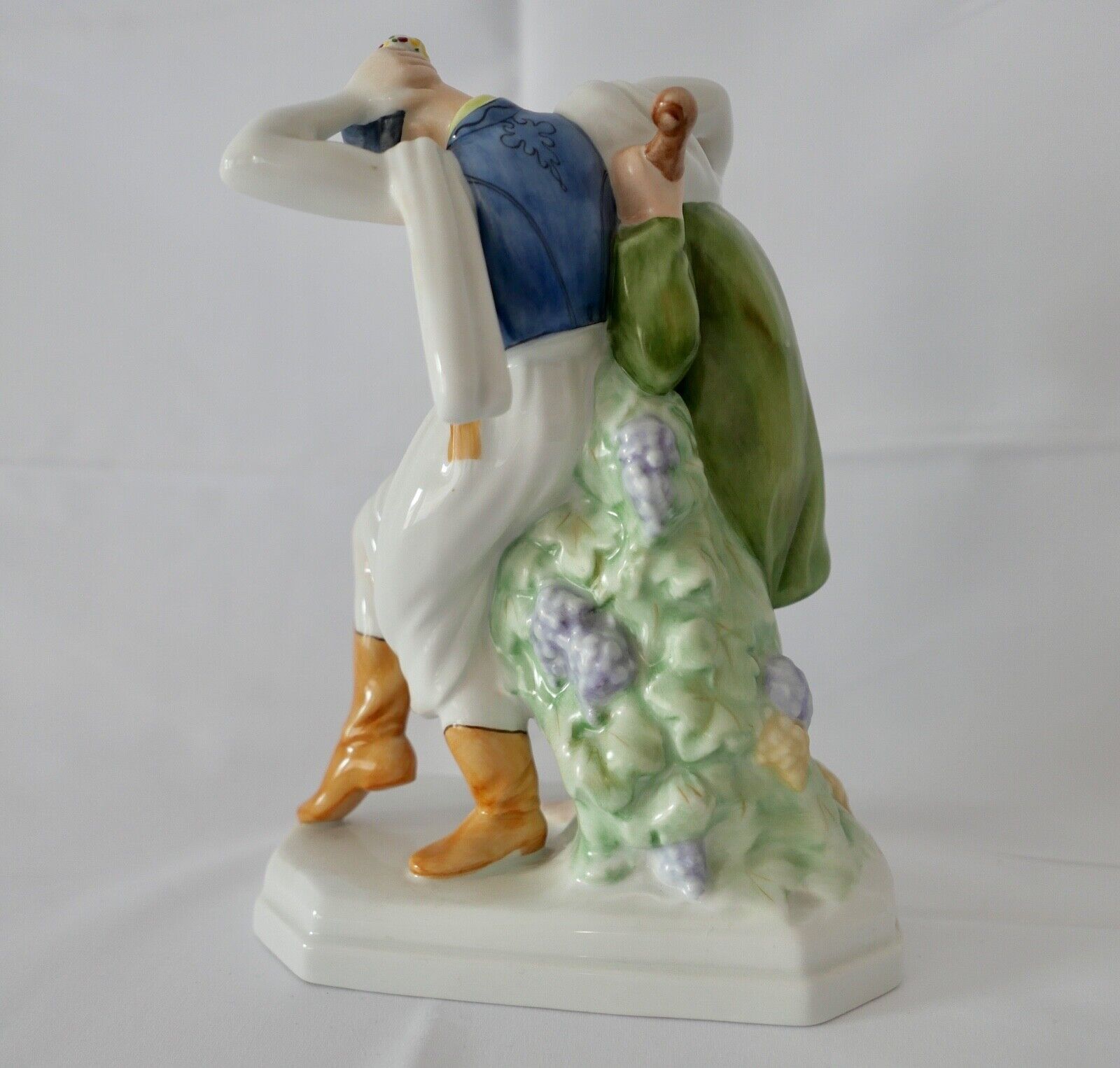 Porzellan Figur Herend Ungarn tanzende Männer betrunkene Musiker 22 cm 5512 - Antikhandel-Stuttgart