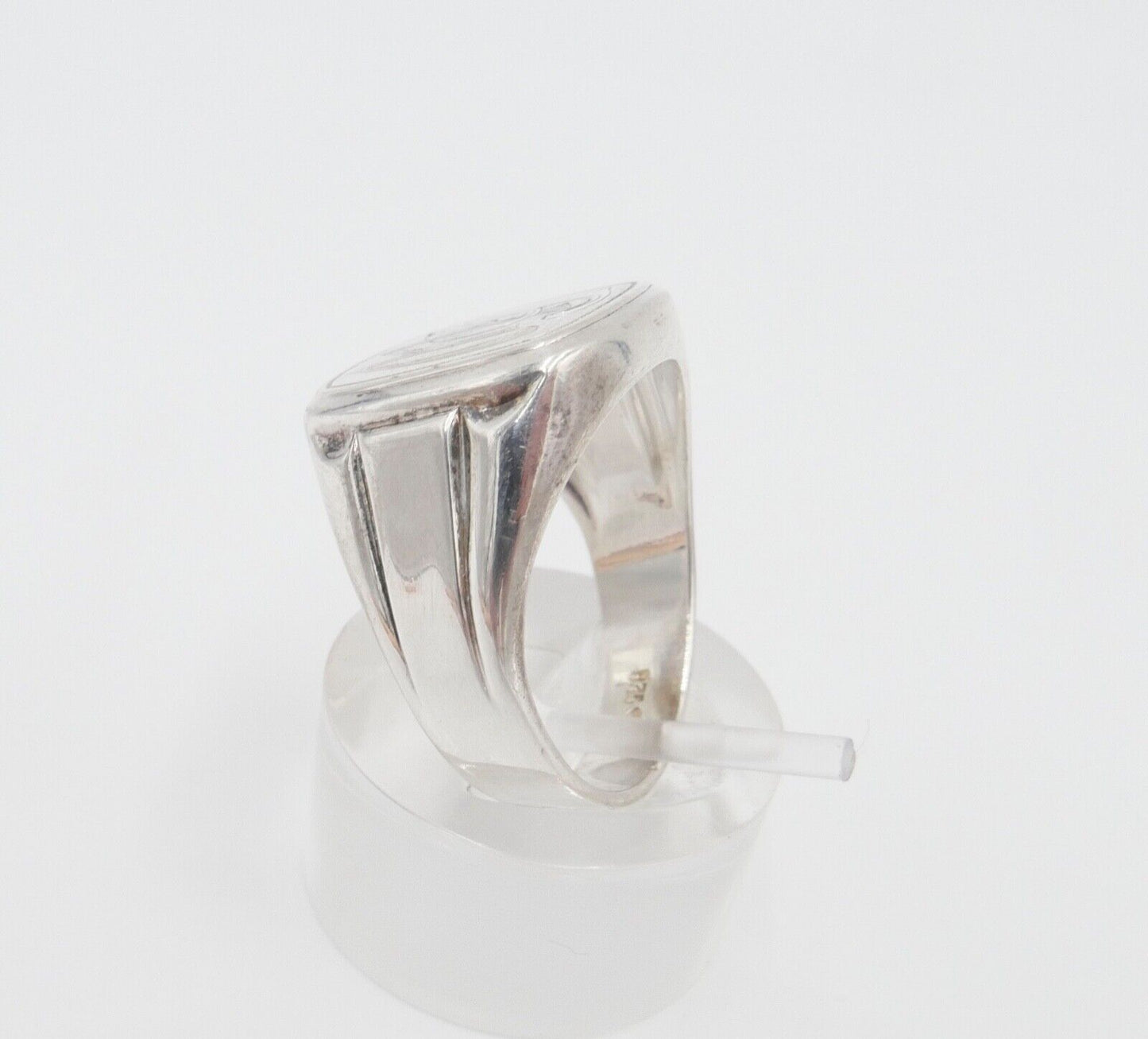 ART DECO Siegelring Monogramm HW WH Herrenring Ring 835 Silber Gr. 61 RW - Antikhandel-Stuttgart