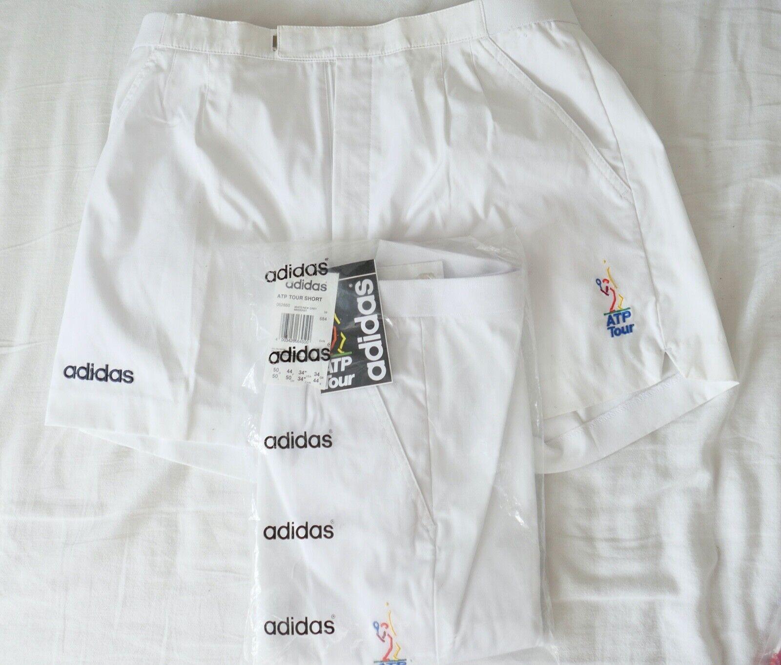 2x Vintage Adidas ATP TOUR Tennis Hose Short Shorts Damen 1980-1990er Jahre NEU - Antikhandel-Stuttgart