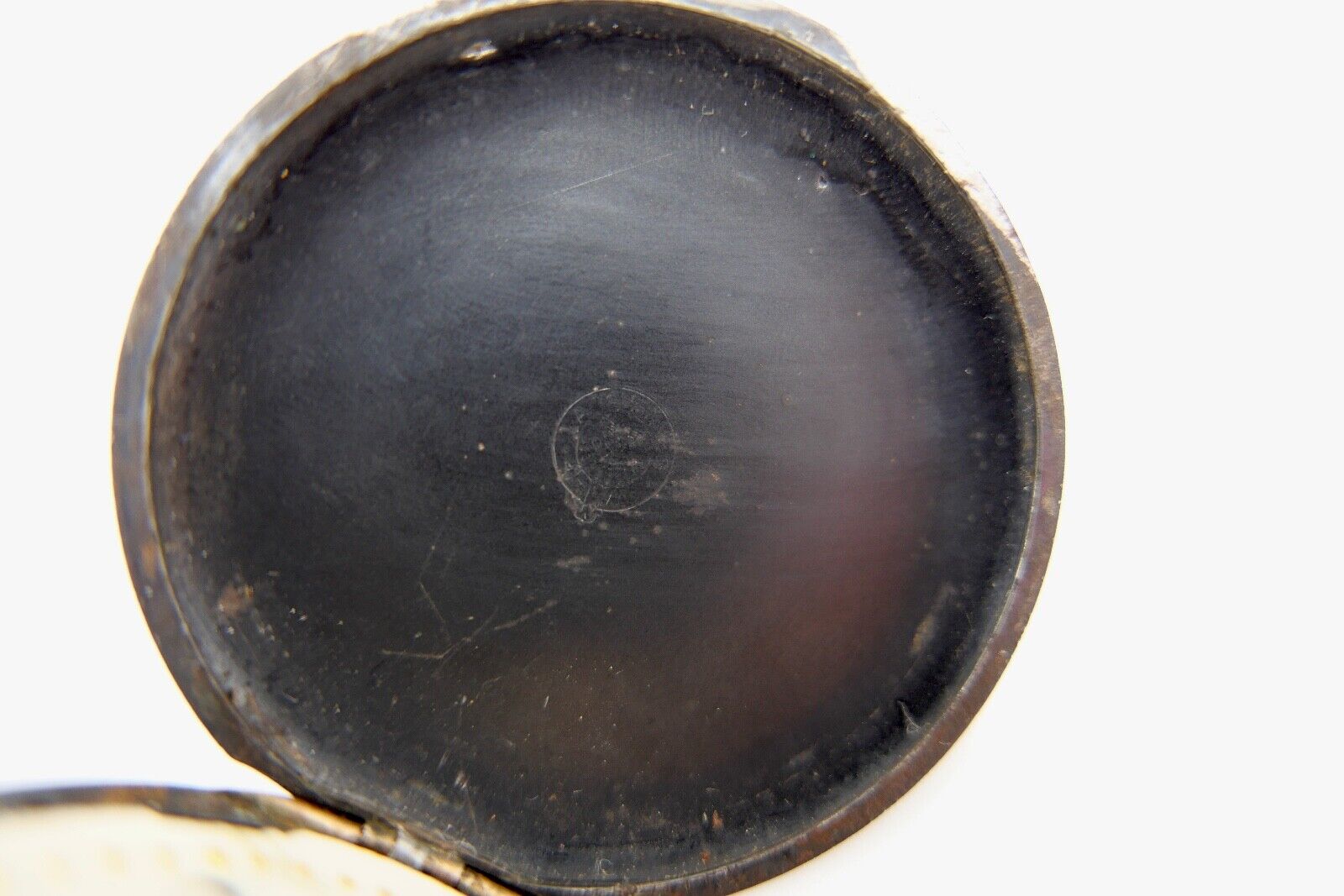 Antike Taschenuhr TAVANNES Ø 48 mm Emaille Zifferblatt - Antikhandel-Stuttgart