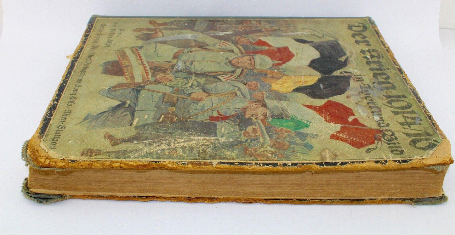 " Der Krieg " in Wort und Bild 1914-1916 Verlagshaus Bong & Co Militaria Buch - Antikhandel-Stuttgart