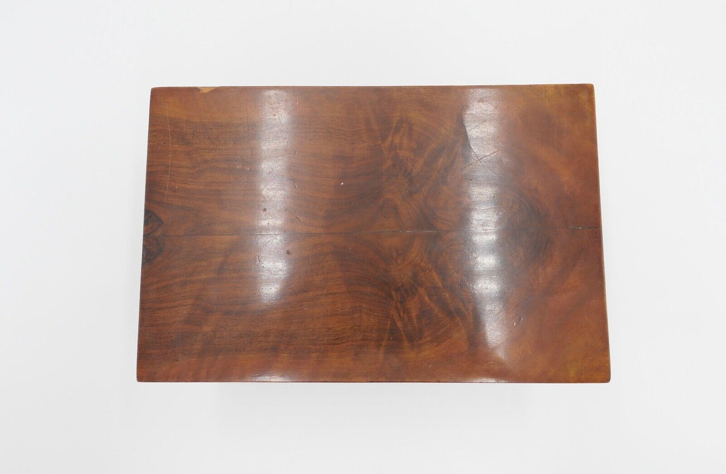 Mitte 19. Jh antike Schatulle Mahagoni 25x16x14 cm Holzkästchen Schmuckschatulle - Antikhandel-Stuttgart