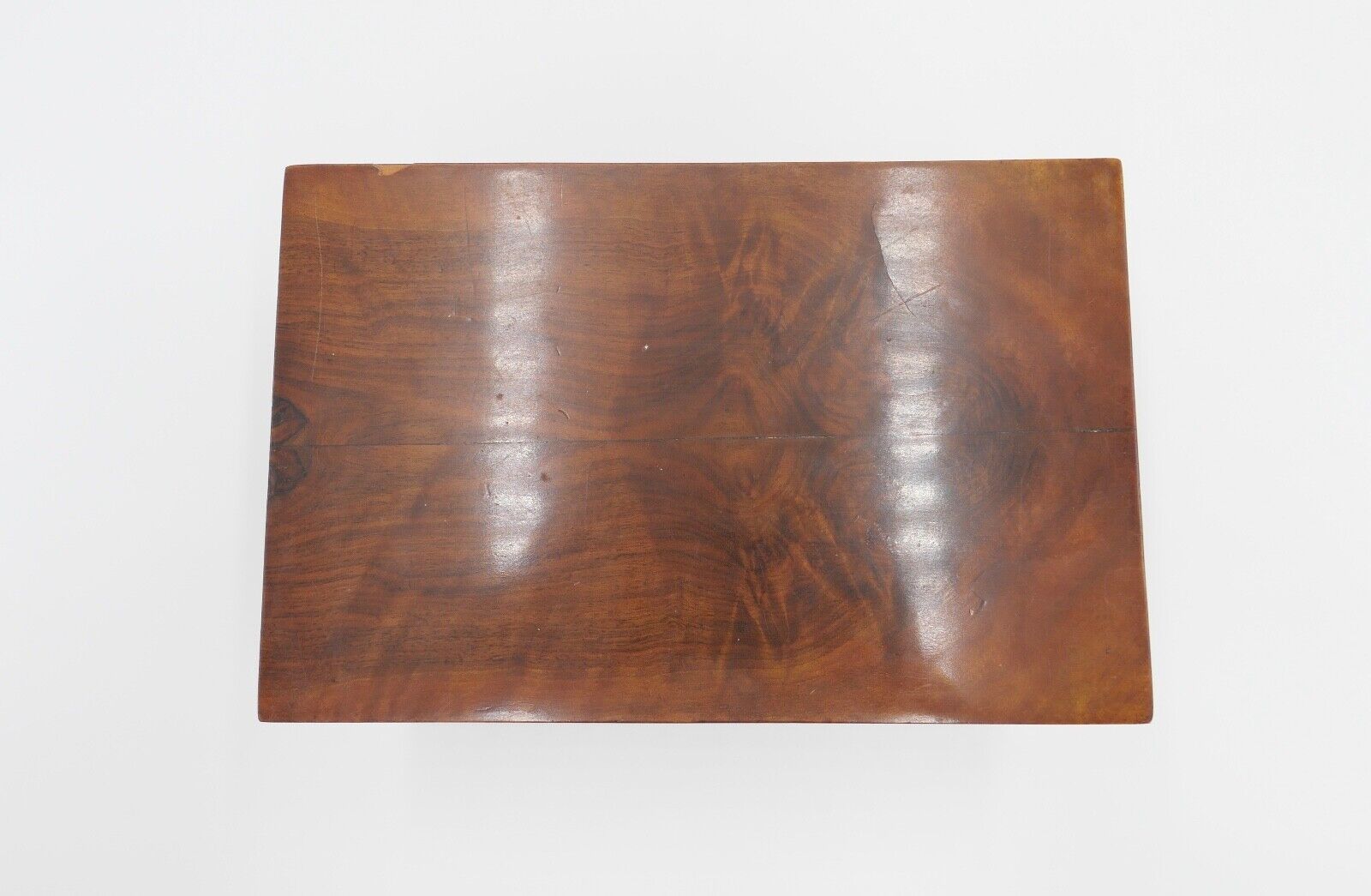 Mitte 19. Jh antike Schatulle Mahagoni 25x16x14 cm Holzkästchen Schmuckschatulle - Antikhandel-Stuttgart