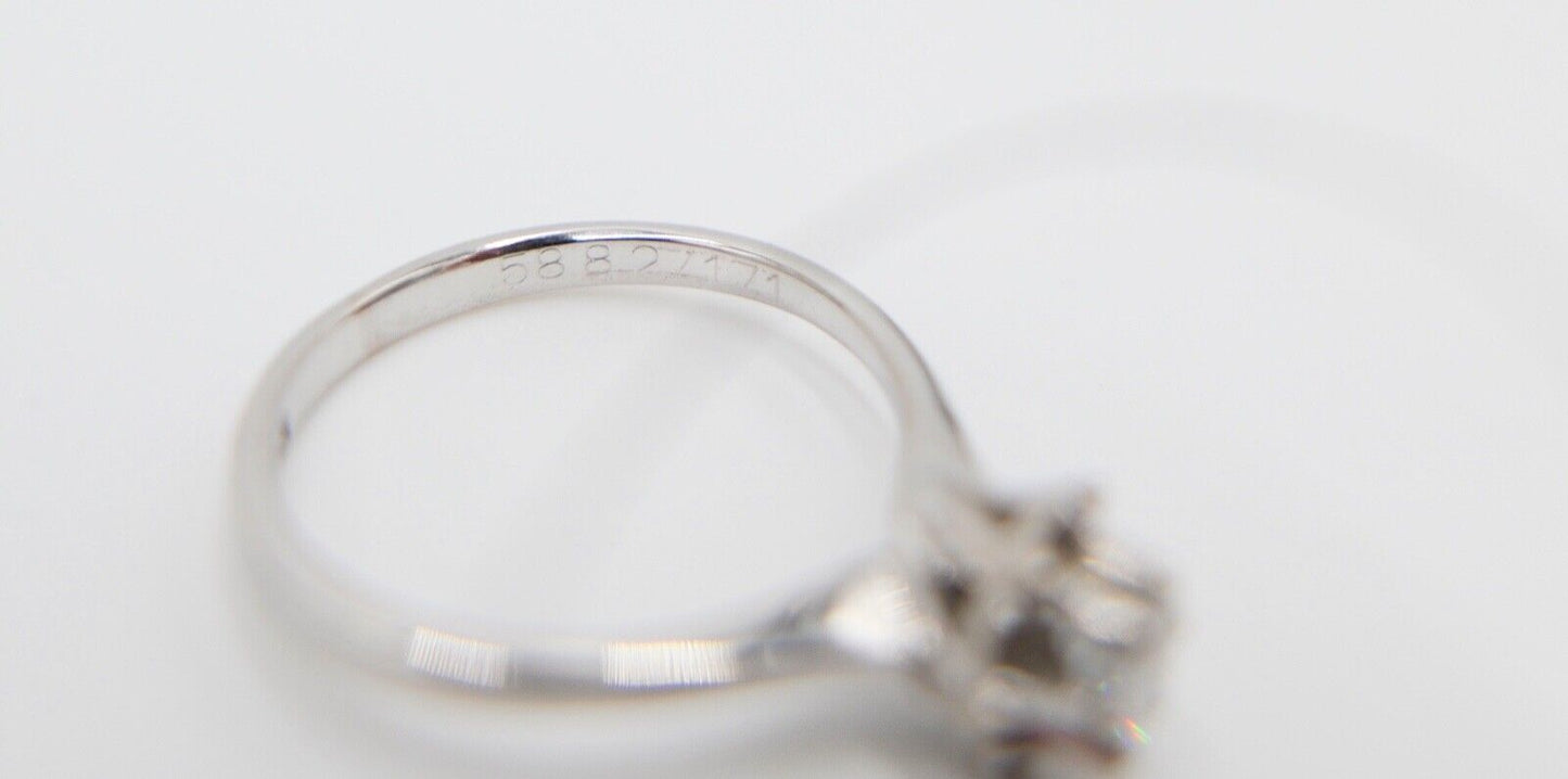 Solitär Weißgold Ring 585 14K mit 1 Brillant 0,24 Ct Gr.56-57 TW - Antikhandel-Stuttgart