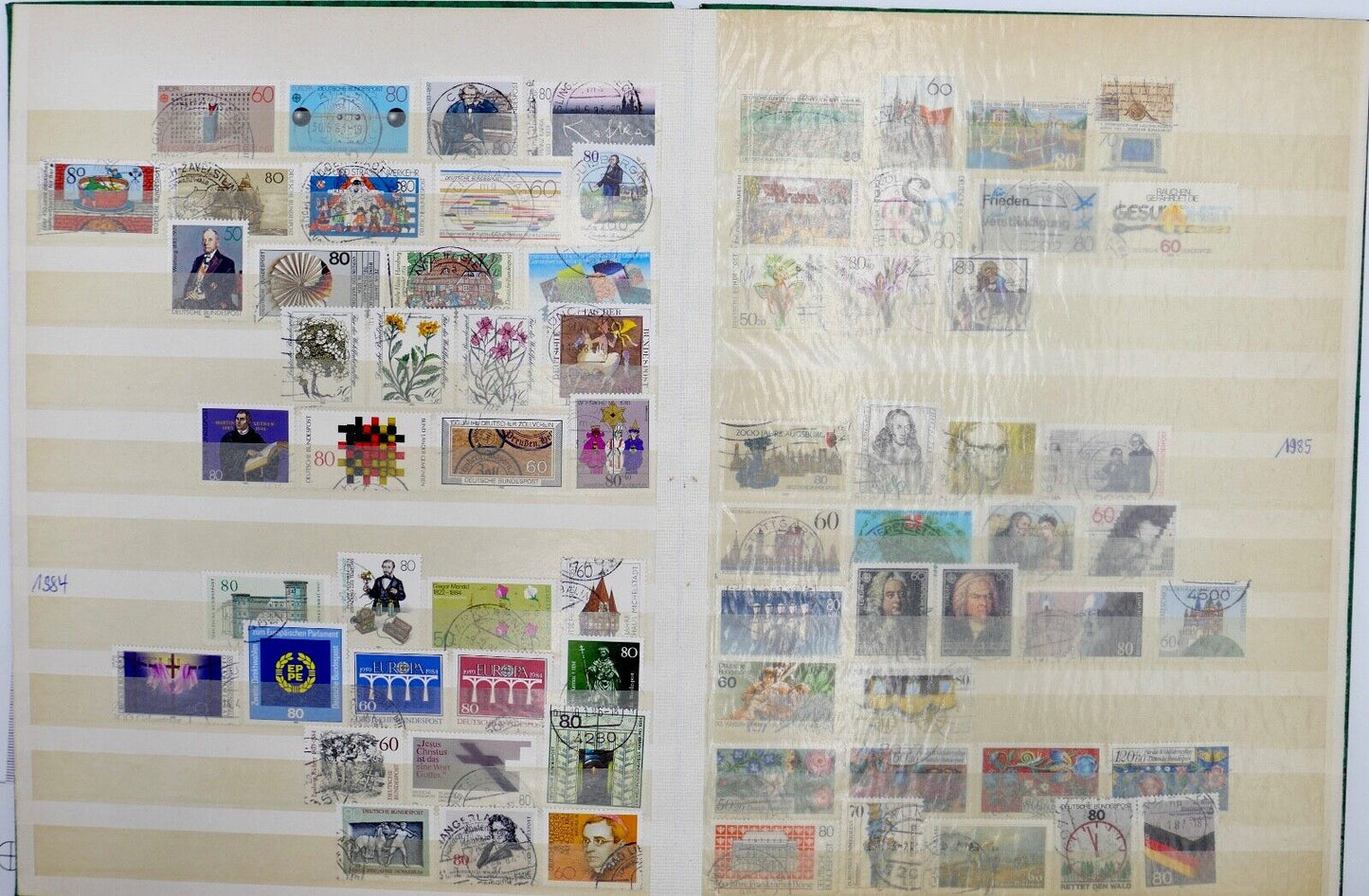 Briefmarken Album Sammlung German stamps 70 80 90 er usw. Jahre - Antikhandel-Stuttgart