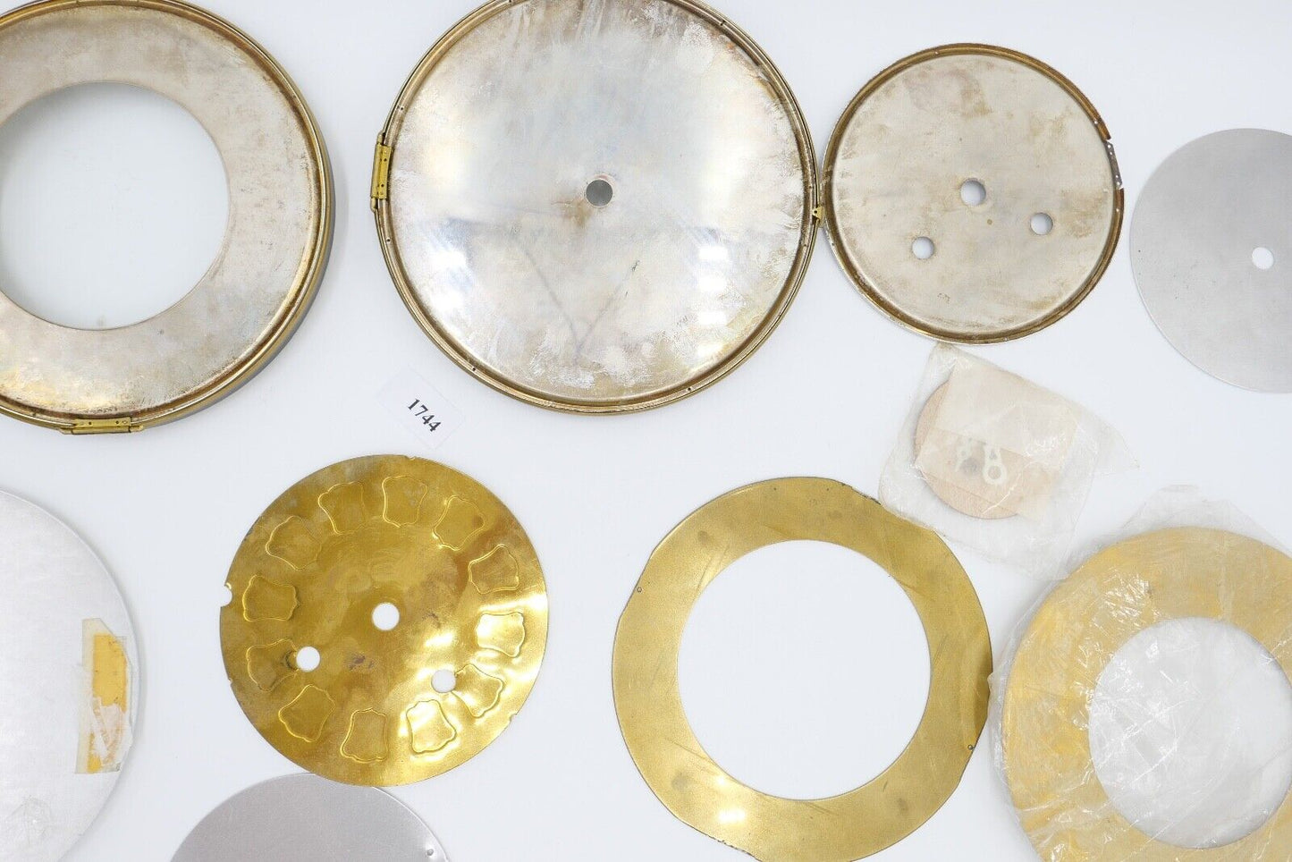 NEU Posten Uhrmacherauflösung Zifferblatt Ersatzteile Aluminium Messing Kaminuhr - Antikhandel-Stuttgart