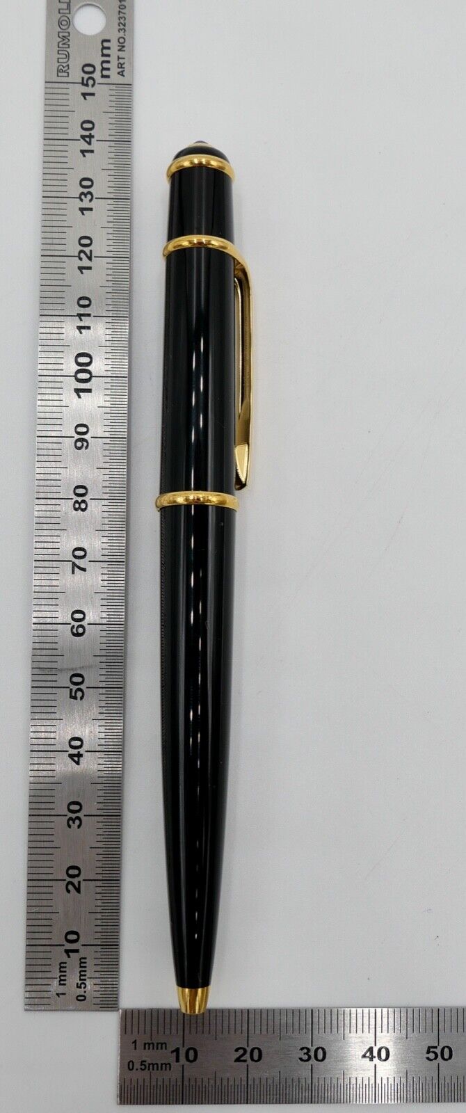 NEUwertig Vintage CARTIER ST18003 DIABOLO Composite Noir Kugelschreiber Roller - Antikhandel-Stuttgart