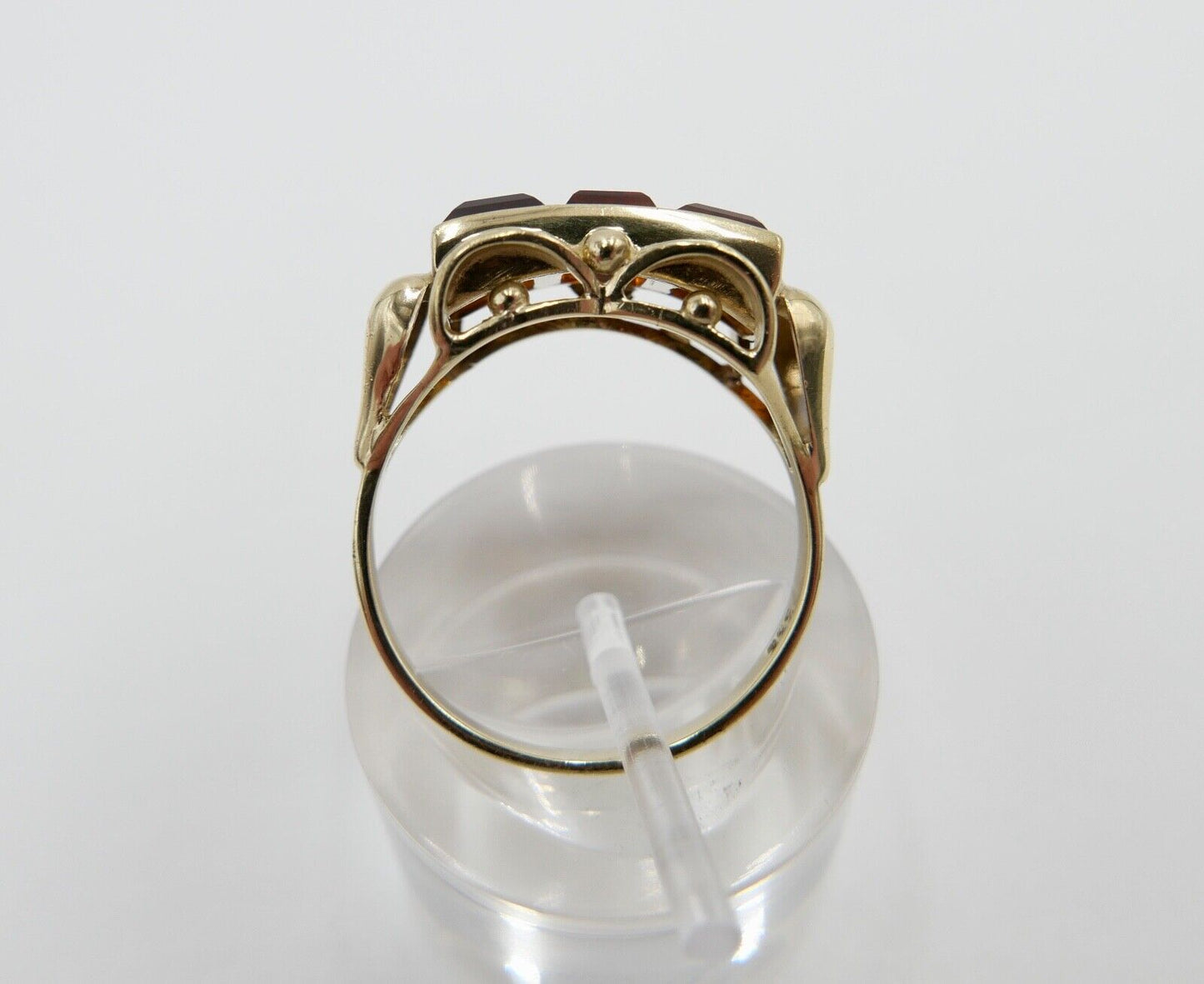 1940er Gold Ring 333 8K mit CITRIN Gr. 58 Damenring 1,8 CTW - Antikhandel-Stuttgart