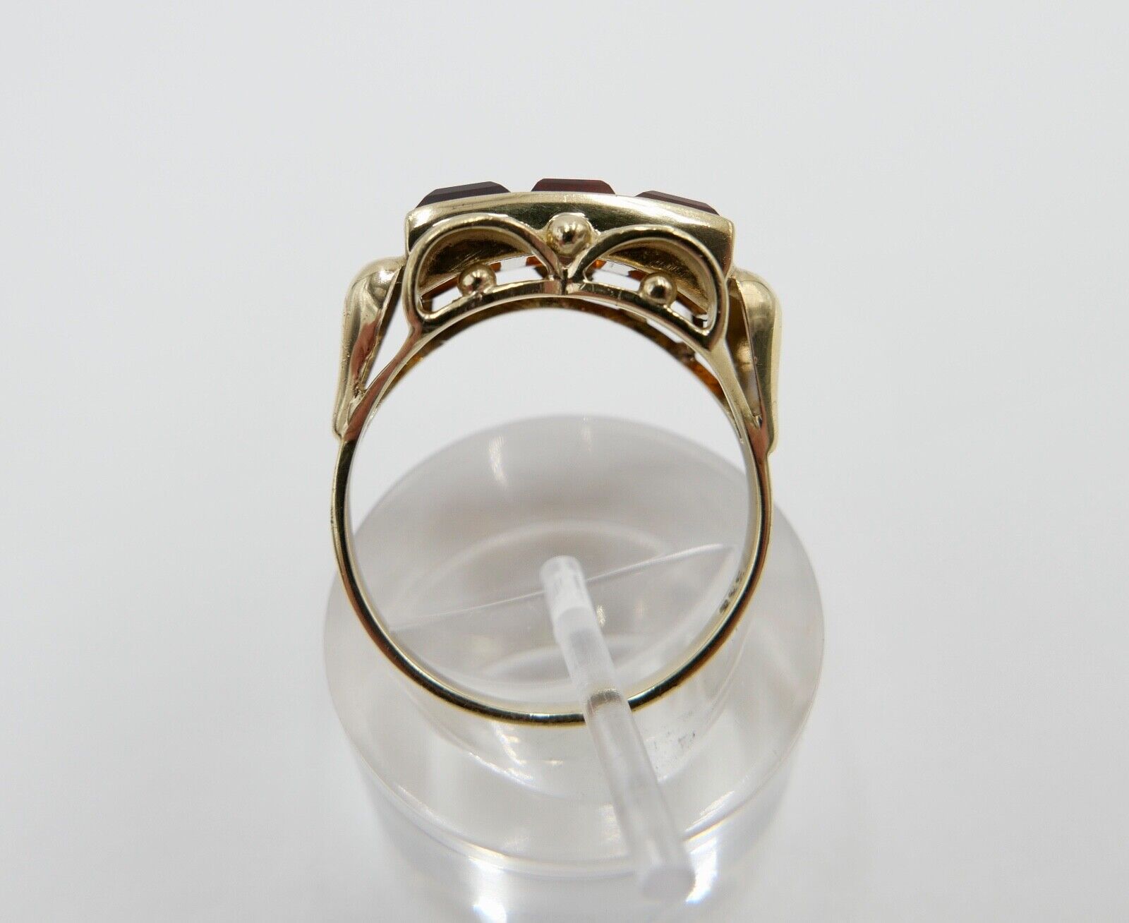 1940er Gold Ring 333 8K mit CITRIN Gr. 58 Damenring 1,8 CTW - Antikhandel-Stuttgart