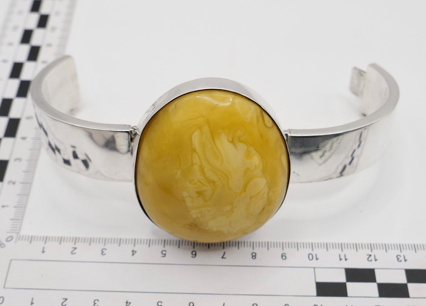 Großes Designer PU 925 Silber Bernstein Armband Armreif Danzig Gdansk Polen