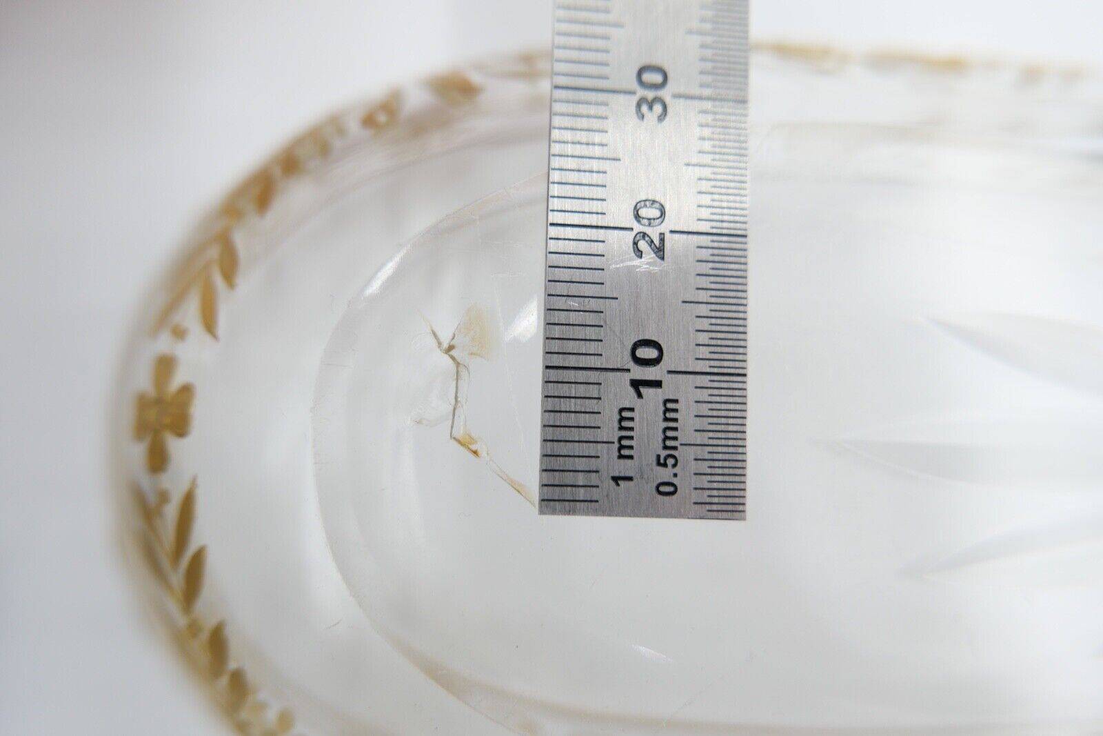 Antikes Glas Set Goldmalerei um 1900 Josephinenhütte 3-teilig Sehr guter Zutand - Antikhandel-Stuttgart