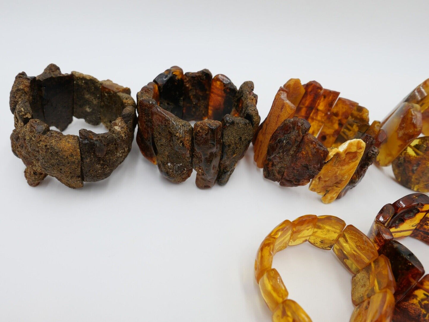 Konvolut Schmuck 24 tlg. Bernstein Armbänder Posten 998 Gramm Armband - Antikhandel-Stuttgart