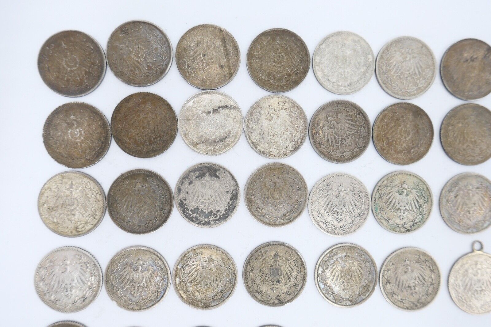 52x 1/2 Mark Jäger 16 / J.16 Silber 1905-1919 A D E F G ss-stg - Antikhandel-Stuttgart