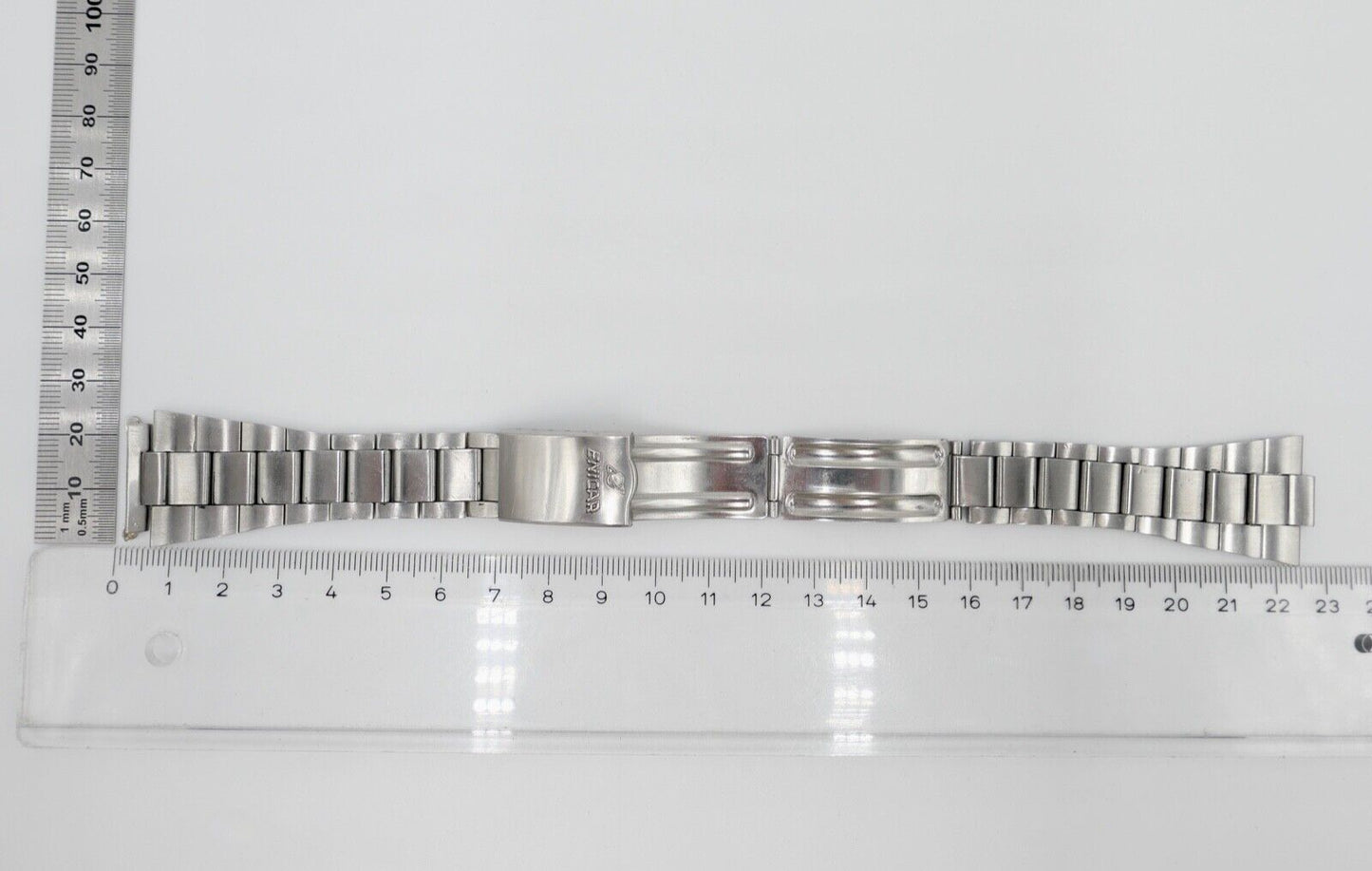 Altes ENICAR Edelstahlband 20 mm Uhrenband Vintage - Antikhandel-Stuttgart