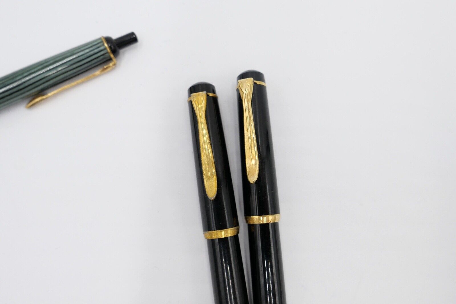 Set PELIKAN Kugelschreiber Kolbenfüller Füller Füllfederhalter Feder OM EF - Antikhandel-Stuttgart