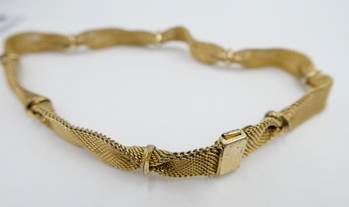 1958 Designer Damen Collier / Kette vergoldet GROSSE für DIOR 39cm - Antikhandel-Stuttgart