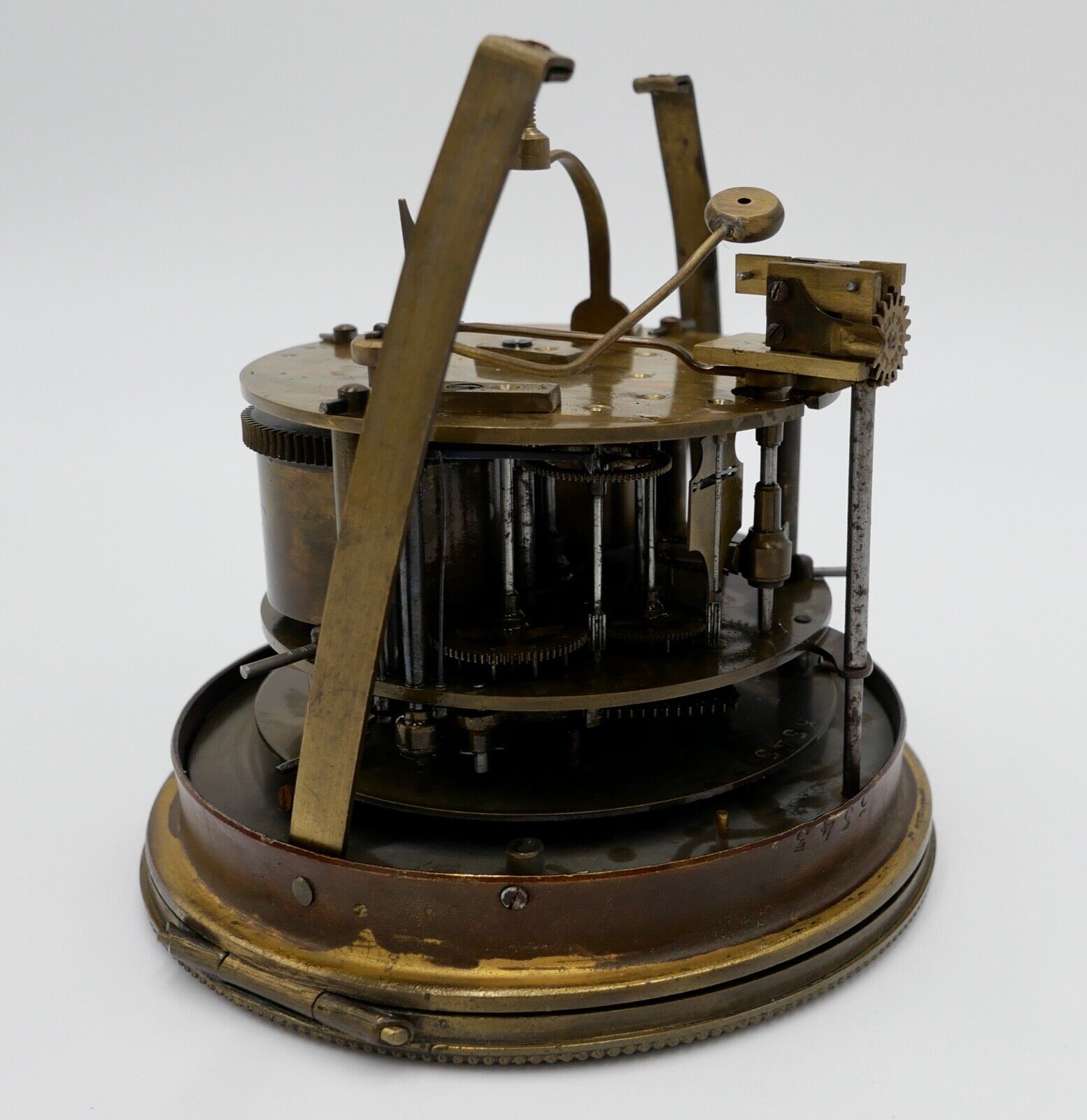 um 1870 antike alte französische Kaminuhr Médaille d'argent Georges Mégnin gold - Antikhandel-Stuttgart