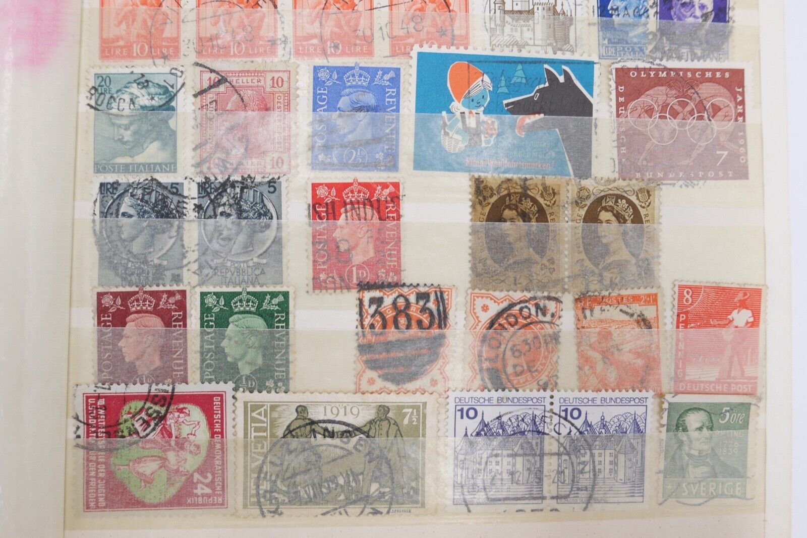 Konvolut LOT diverese Briefmarken internationale und Besatzungszonen - Antikhandel-Stuttgart