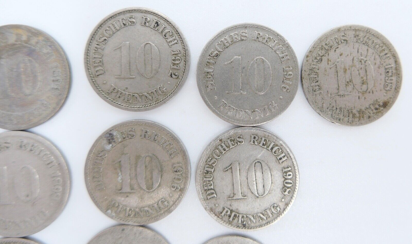 13x 10 Pfennig Kaiserreich 1891-1916 s - vz schön - vorzüglich Jäger J. 13 - Antikhandel-Stuttgart