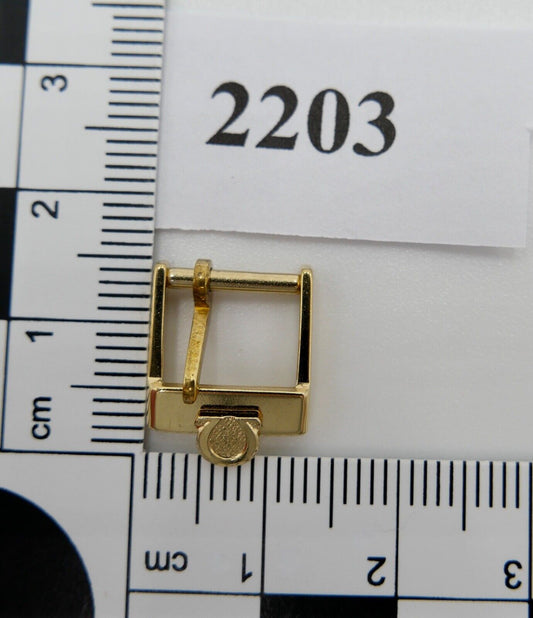 ORIGINAL alte OMEGA Dornschließe VERGOLDET PLAQUE Armbanduhr 10mm CLASP BUCKLE - Antikhandel-Stuttgart