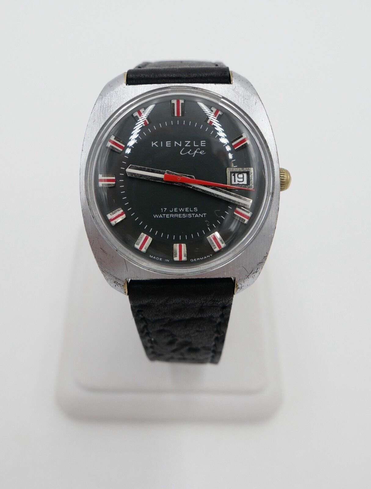 alte " KIENZLE LIFE " Armbanduhr Handaufzug Herren Cl. 21600 / 7425 INT - Antikhandel-Stuttgart