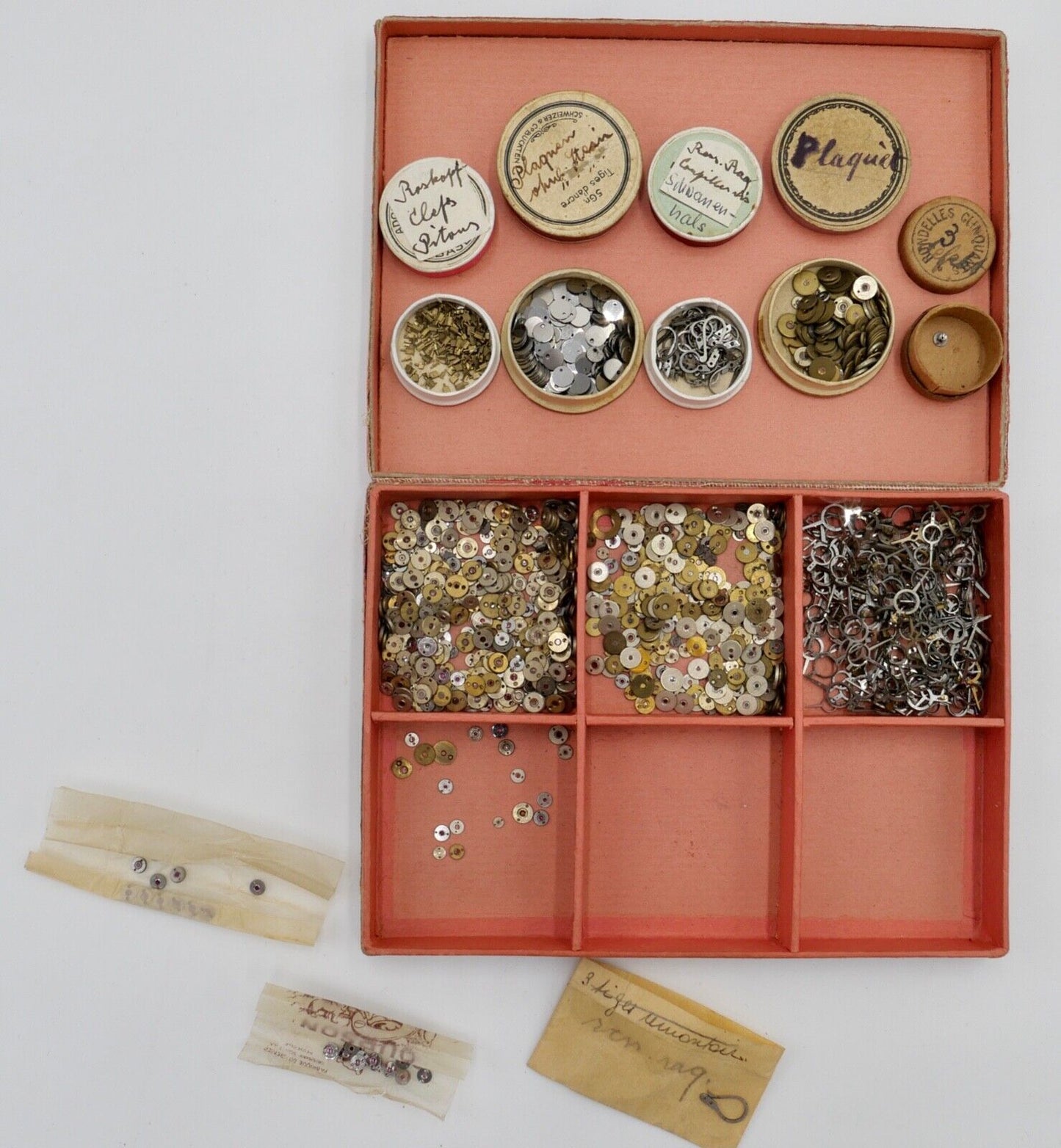 antik Ersatzteile Unruh Spirale Taschenuhren Uhrwerk Zifferblatt - Antikhandel-Stuttgart