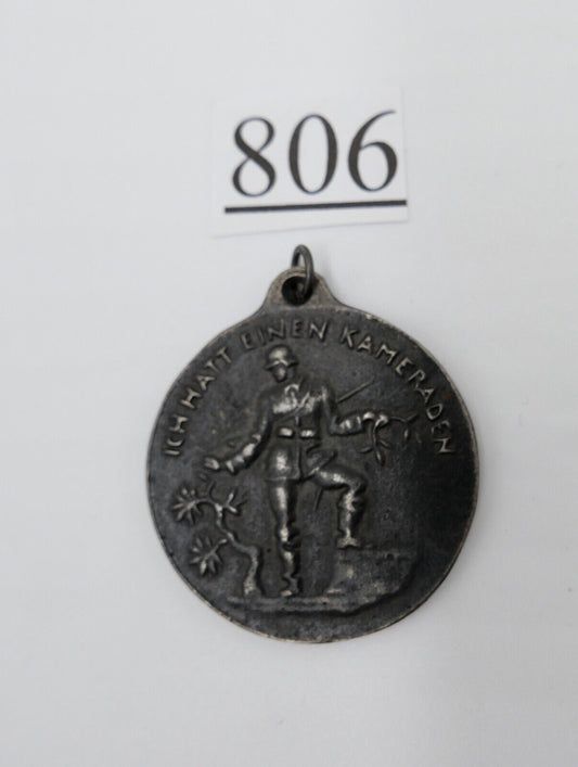 Medaille " Ich hatte einen Kameraden " 1.WK 1914/1918 Gußmedaille Trauermedaille - Antikhandel-Stuttgart