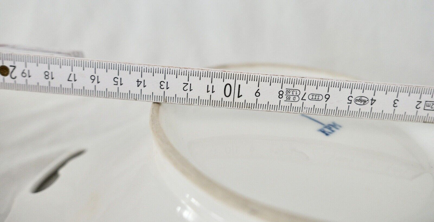 Antike " KPM Krister " Porzellan Schale / Teller Ø 28 cm 1837-1844 Goldrand - Antikhandel-Stuttgart