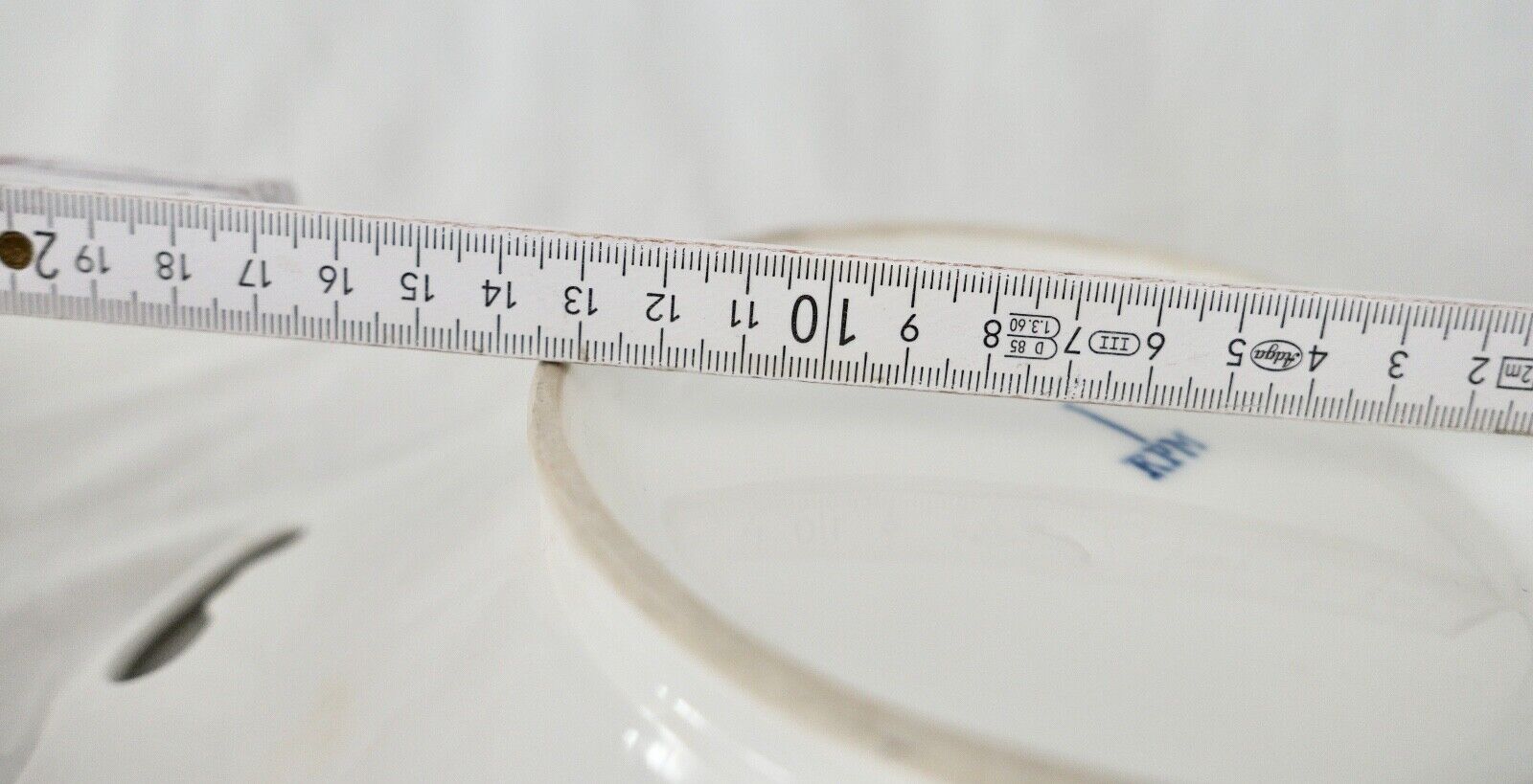 Antike " KPM Krister " Porzellan Schale / Teller Ø 28 cm 1837-1844 Goldrand - Antikhandel-Stuttgart